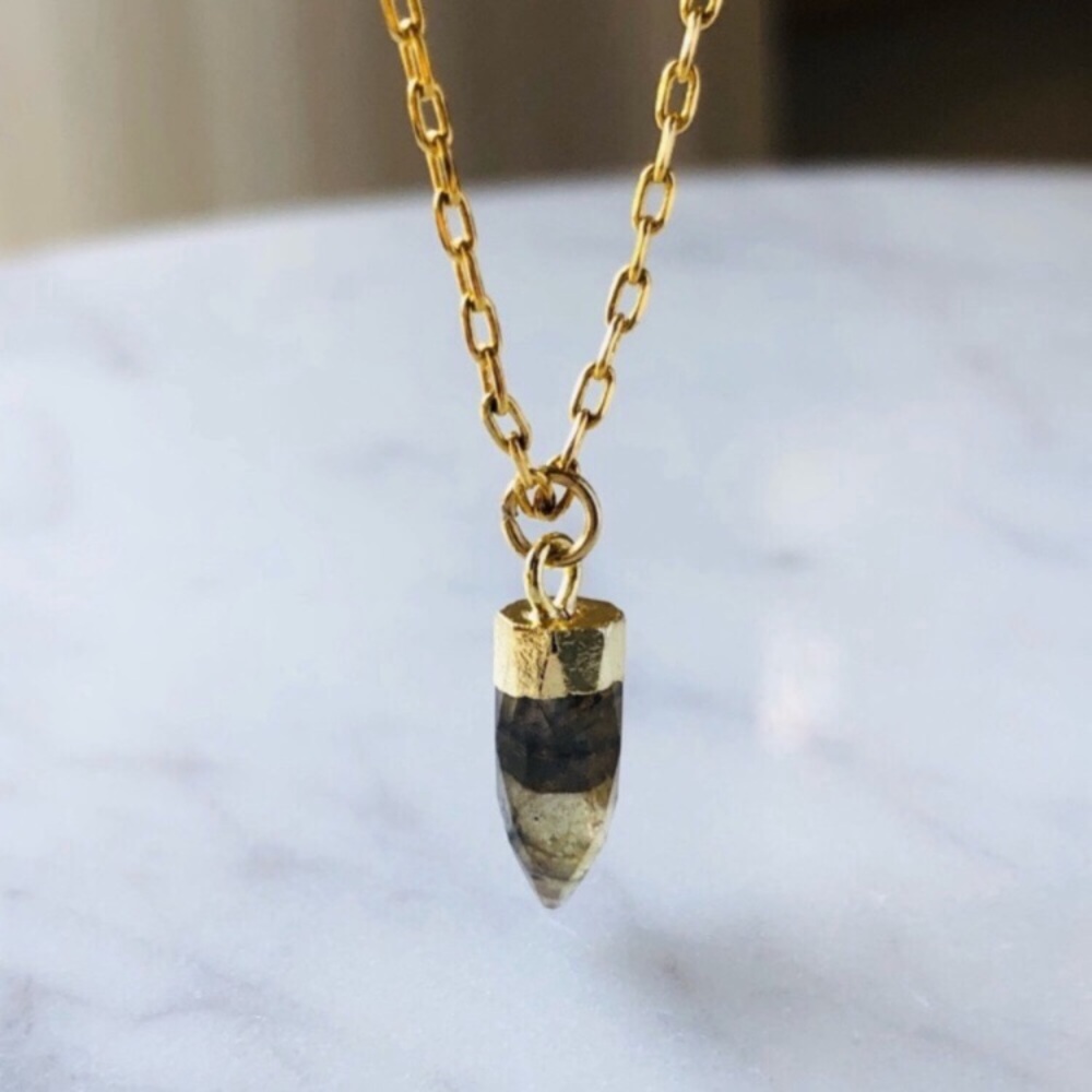 Labradorite Gold Necklace